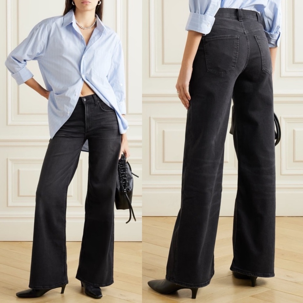 Citizens Of Humanity Black Flare & Wide Leg Jeans - Picture 3 of 13